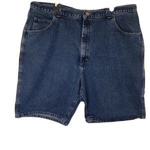 Vintage Men's SZ 42 Wrangler WRG Jean Co. Denim Carpenter Shorts Blue EUC